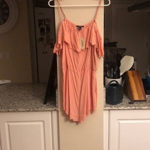 Peach/ pale pink romper!